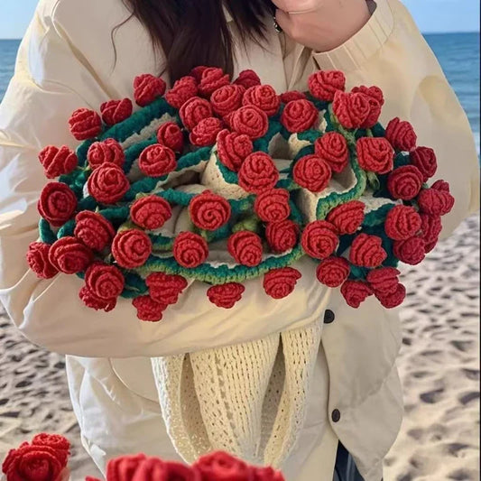 Crochet Rose Bouquet Blanket