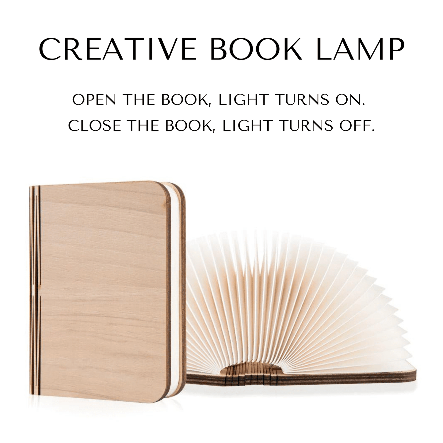 Luca Wireless Folding Book Lamp
