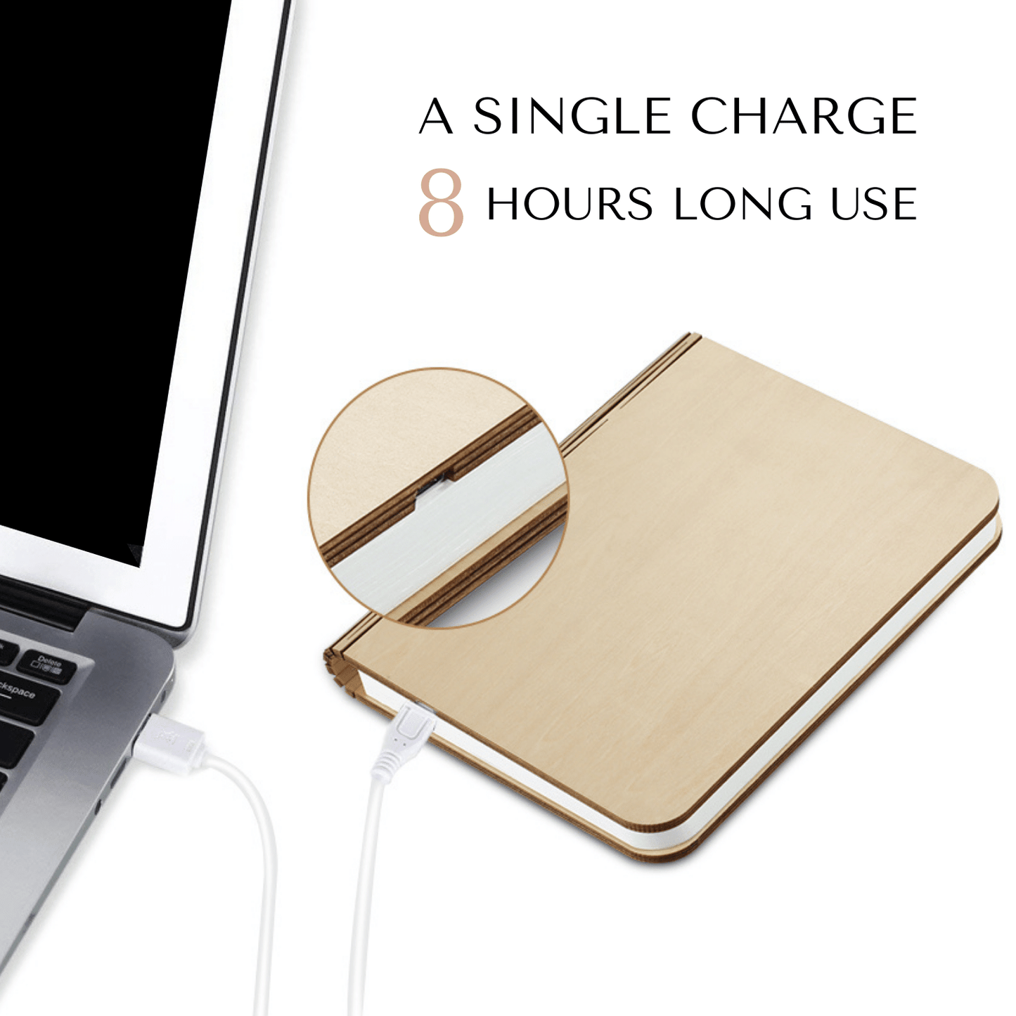 Luca Wireless Folding Book Lamp
