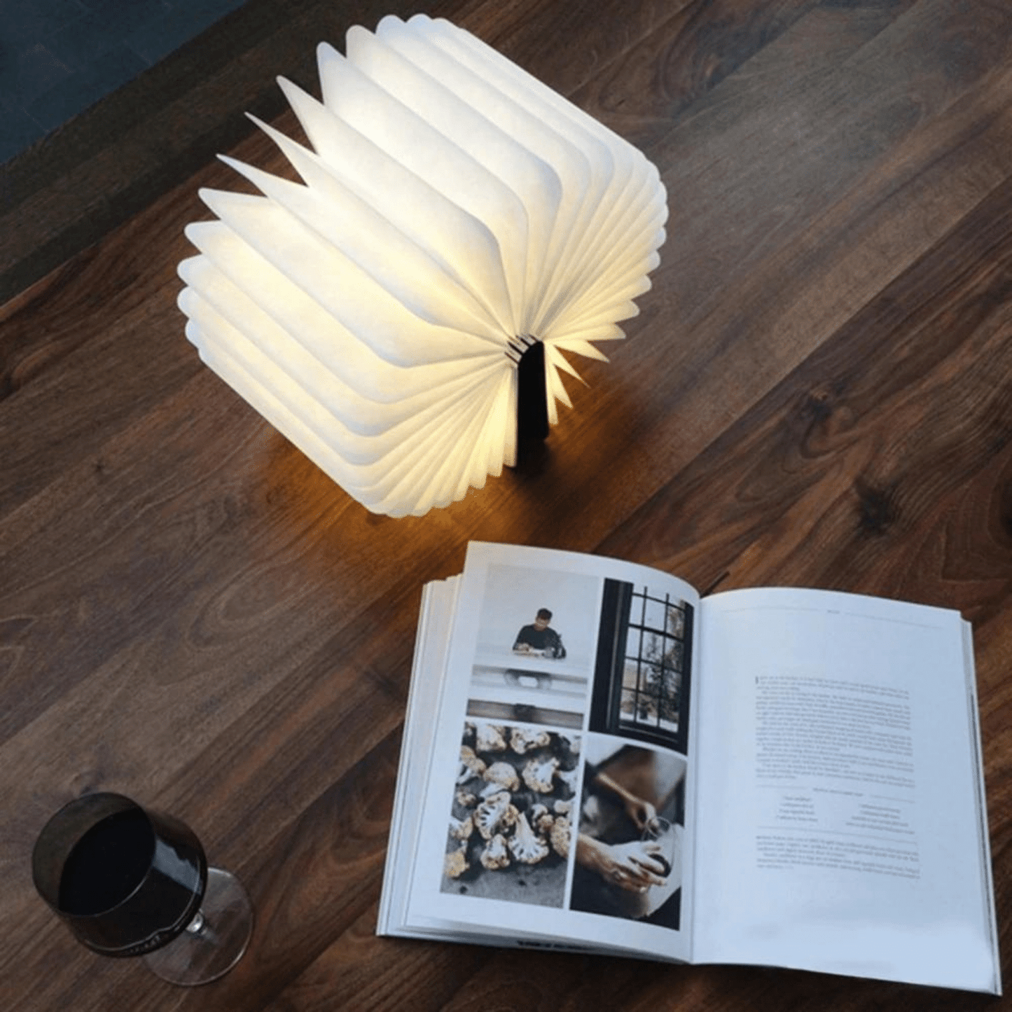 Luca Wireless Folding Book Lamp